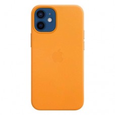 Накладка Leather Case для iPhone 12 Mini (Orange)