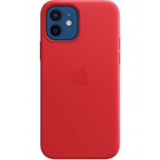 Накладка Leather Case для iPhone 12 Mini (Red)