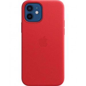 Накладка Leather Case для iPhone 12 Mini (Red)