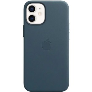 Накладка Leather Case Magsafe для iPhone 12/12 Pro (Baltic Blue)