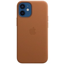Накладка Leather Case для iPhone 12 Mini (Brown)