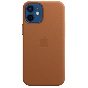 Накладка Leather Case для iPhone 12 Mini (Brown)