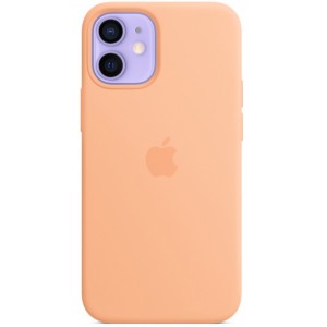 Накладка Silicone Case Magsafe для iPhone 12 Mini (Cantaloupe)