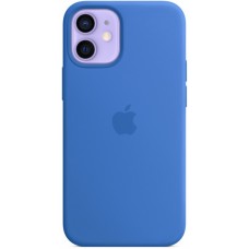 Накладка Silicone Case Magsafe для iPhone 12 Mini (Capri Blue)