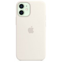 Накладка Silicone Case Magsafe для iPhone 12 Mini (White)