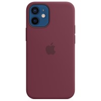 Накладка Silicone Case для iPhone 12 Mini (Plum)