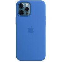 Накладка Silicone Case Magsafe для iPhone 12/12Pro (Capri Blue)