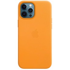 Накладка Leather Case Magsafe для iPhone 12 Pro Max (Orange)