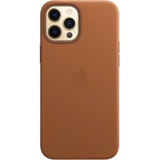 Накладка Leather Case для iPhone 12 Pro Max (Brown)
