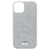 Чехол-накладка Swarovski для iPhone 13 (белый)