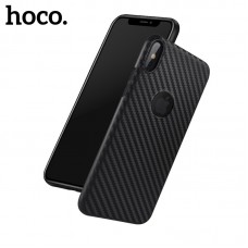 Чехол Hoco Сarbon fiber для iPhone X/Xs (черный)