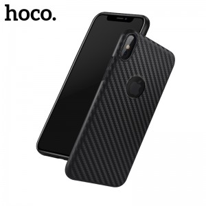 Чехол Hoco Сarbon fiber для iPhone Xs Max (черный)