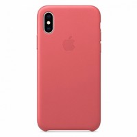 Накладка Leather Case для iPhone Xr (Peony Pink)