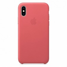 Накладка Leather Case для iPhone Xr (Peony Pink)