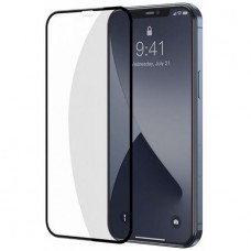 Защитное стекло 6D для iPhone 12 Pro Max (черный)