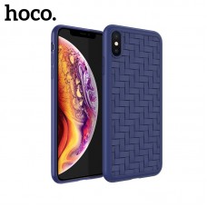 Чехол для iPhone XS Max Hoco Tracery Series TPU Soft Case (синий)