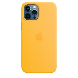 Накладка Silicone Case Magsafe для iPhone 12/12 Pro (Sunflower)