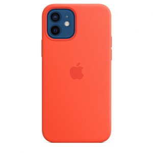 Накладка Silicone Case Magsafe для iPhone 12 Mini (Electric Orange)