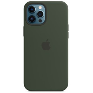 Накладка Silicone Case Magsafe для iPhone 12 Pro Max (Cyprus Green)