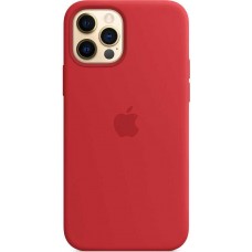 Накладка Silicone Case для iPhone 12 Pro Max (Red)