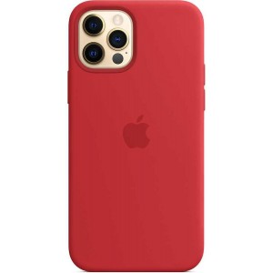 Накладка Silicone Case для iPhone 12 Pro Max (Red)
