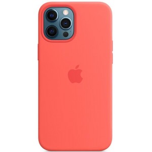 Накладка Silicone Case Magsafe для iPhone 12 Pro Max (Citrus)