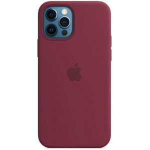 Накладка Silicone Case Magsafe для iPhone 12 Pro Max (Plum)