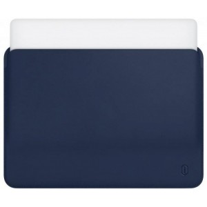 14.2" Чехол WIWU Skin Pro Leather Sleeve для MacBook Pro 2021/23 (синий)