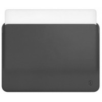 15.4" Чехол WIWU Skin Pro Leather Sleeve для MacBook Pro (серый)