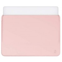 16" Чехол WIWU Skin Pro Leather Sleeve для MacBook Pro (розовый)