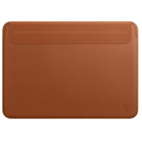 13.3" Чехол WIWU Skin Pro Leather Sleeve для MacBook Pro/Air (коричневый)