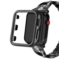 Защитный бампер Carbon для Apple Watch 7 45мм (черный матовый)