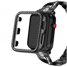 Защитный бампер Carbon для Apple Watch 7/8 45мм (черный матовый)
