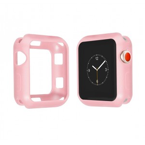 Бампер силиконовый для Apple Watch 44мм (розовый)