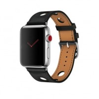 Ремешок кожаный COTEetCI для Apple Watch 42/44mm WH5221-BK (черный)