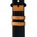 Кожаный ремешок+силиконовый бампер для Apple Watch 44мм (коричневый)