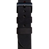 Ремешок для Apple Watch 44/45mm Leather band & case (черный)