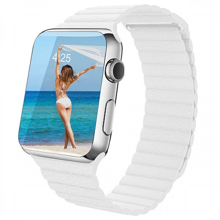 Ремешки для apple watch ultra 2. Эппл вотч 40 мм White. Apple watch Ultra кожаный ремешок. Эпл воч 8 ультра ремешок. Белый ремешок для Apple watch.