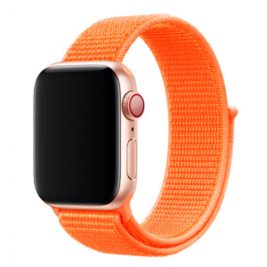 Браслет нейлоновый для Apple Watch 38/40мм (ораньжевый)