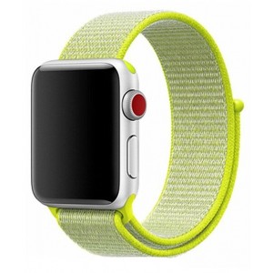 Браслет нейлоновый для Apple Watch 42/44мм (желтый)