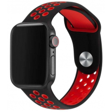 Спортивный ремешок Nike + для Apple Watch 38/40мм (Black/Red)