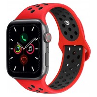 Спортивный ремешок Nike + для Apple Watch 42/44мм (Red/Black)