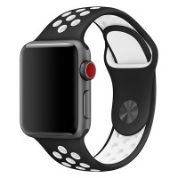 Спортивный ремешок Nike + для Apple Watch 38/40мм (Black/White)