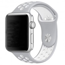Спортивный ремешок Nike + для Apple Watch 38/40мм (Silver/White)