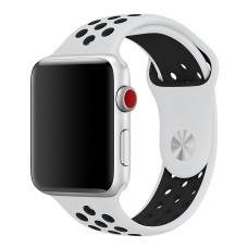 Спортивный ремешок Nike + для Apple Watch 38/40мм (White/Black)