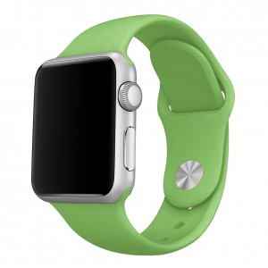 Силиконовый ремешок для Apple Watch 38/40mm (Green)