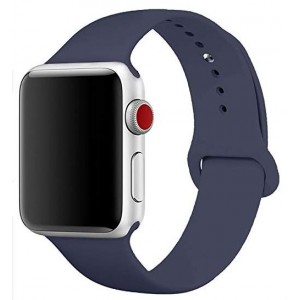 Силиконовый ремешок COTEetCI для Apple Watch 38/40mm (Midnight Blue)