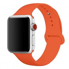 Силиконовый ремешок для Apple Watch 42/44mm (Orange)