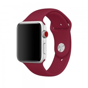 Силиконовый ремешок COTEetCI для Apple Watch 42/44mm (Wine Red)