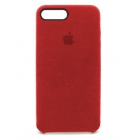 Накладка Alcantara Cover для iPhone 7/8 Plus (Red)